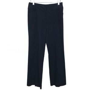 NIC+ZOE Black Pinstripe Wide Leg Trousers